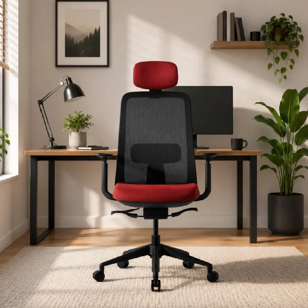 ICON High-Back Mesh Chair with Headrest - Black Saudi Arabia 2